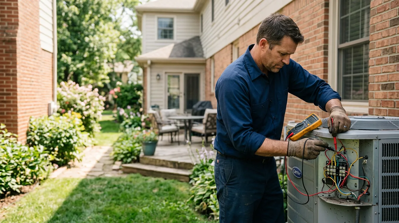 HVAC technician working near Berea, OH